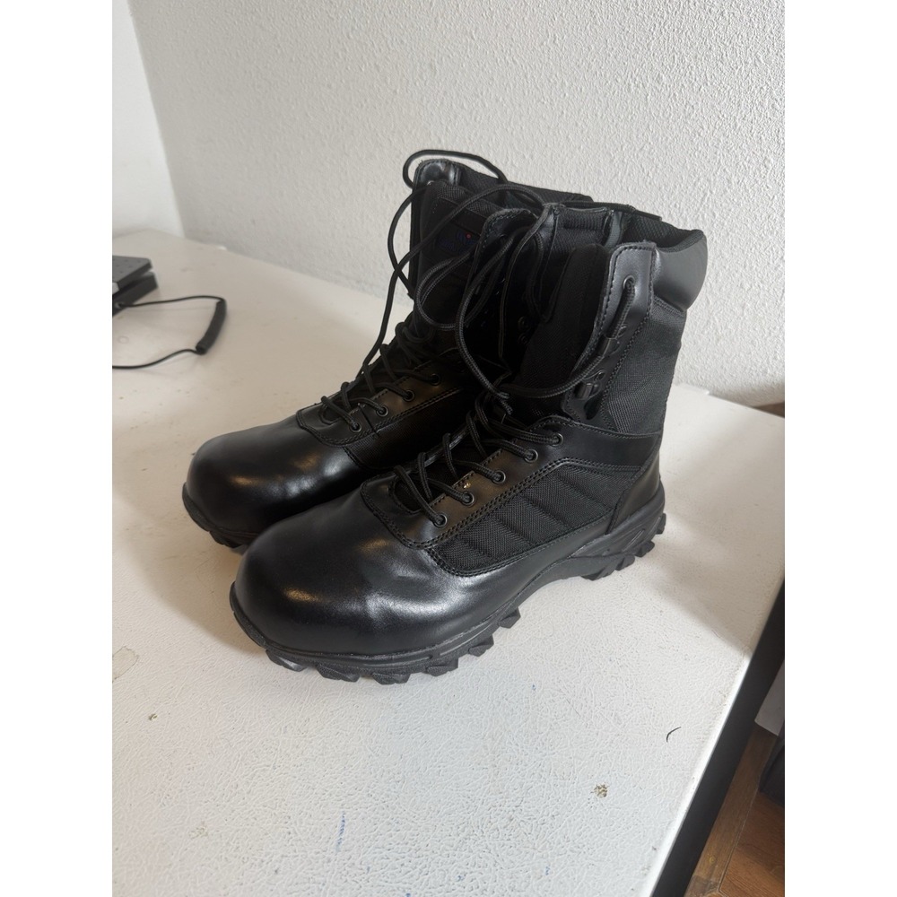 MT EMEY‎ 6506 MENS COMPOSITE TOE BLACK WORK Duty Boots Size 11.5 New